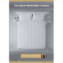 Tek Kişilik Comfort Microfiber Yorgan Beyaz