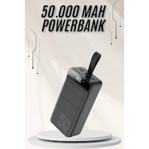 Mey İthalat Powerbank Çoklu Şarj Girişi 50.000 Mah Taşınabilir Dijital Göstergeli Çok Renkli