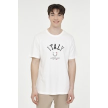 Lumberjack Ml Renato 11ıtl1029 4fx Beyaz Erkek Kısa Kol T-shirt 000000000101570746
