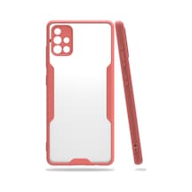 Samsung Galaxy  Uyumlu,  A71 Kılıf Platin Silikon - Pembe