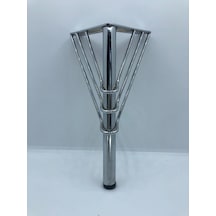 Karakoçaksesuar Metal,Venüs 20x9x9 Cm Krom Sehpa,Puf,Mobilya Ayağı ( 4 Adet)