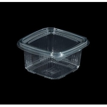 Kullan At Plastik Kilitli Şeffaf Düz Kapaklı Gıda Sakalam Kabı Sızdırmaz Kap 100 x 375 G