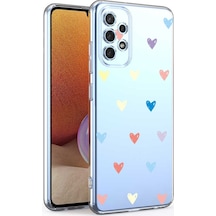 Ceptecepnet Samsung Galaxy A53 İle Uyumlu Özel Tasarım Baskılı Kamera Korumalı Şeffaf Telefon Kılıfı 2