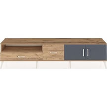 Arges Tv Ünitesi 2 Raflı 2 Çekmeceli 2 Kapaklı 220x30x51 Çam-antrasit/çam Antrasıt/atlas Çam - Atlas Çam