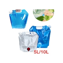 Mavi 5/10l Katlanabilir Kamp Depolama Su Şişesi Katlanabilir Çanta Taşıyıcı Konteyner 10l-a Mavi