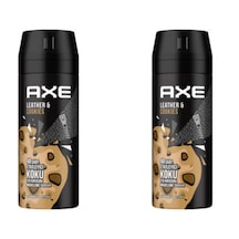 Axe Leather Cookies Erkek Sprey Deodorant 150 ML x 2