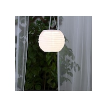 Led'li Güneş Enerjili Aydınlatma, Beyaz, 22 Cm, Pilli