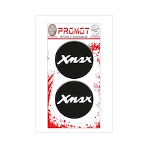 Xmax 3d Kabartmalı Damla Logo Sticker 5cm 03