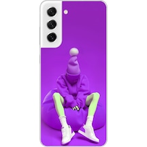 Samsung Galaxy S21 Fe Uyumlu Şeffaf Kılıf No Face 6 Tasarımlı