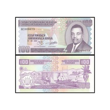 Burundi 2001 Yılı 100 Francs Kağıt Para Çil Unc Koleksiyon Para