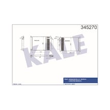 KALE OTO Radyatör 345270 Klima Radyatörü Micra 1.2 1.4 16V 02-10 Radyatör-Klima Bırlesık Oto.-Mek. Al Al