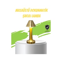 Led Masa Lambası 3 Renk Ayarlı Şarjlı Kablosuz Modern Tasarım Çok Renkli