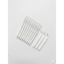Hannah Diş Arası Arayüz Fırçası Beyaz 0.4 Mm Kıvrılabilir Başlık Orta Sertlik Plastik Sap 10 Lu Paket