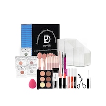 Geeroyoo Makyaj Seti Tam Birleşik: Taban, Göz, Dudak Makyajı - Kolay Uygulama, Zaman Tasarrufu, Uyumlu Tonlar - Box01