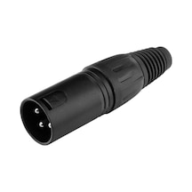 Xlr Konnektör - 3 Pin - Erkek - Siyah -