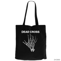 Dead Cross Siyah Kanvas Bez Çanta