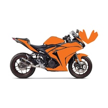 Yamaha Yzf R25 Kırmızı Parçalı Full Tek Renk Turuncu Kaplama