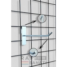 25 Adet Tel Pano Kancası 25 Cm Askı Kanca Raf Askısı Raf Aksesuar Galvaniz