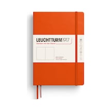 Leuchtturm1917 Not Defteri Orta Boy A5 , Sert Kapak, 251 Numaralandırılmış Sayfa, Düz, Kabak Turuncu