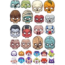 Farklı Yüzler Sticker Set 26 Parça Telefon, Tablet, Defter, Laptop Sticker
