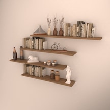 Rafkestir 4 Lü Raf Set ( 90-90-80-80 ) Kafkas Meşe ( Mat )