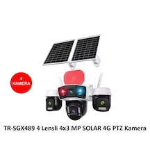 Trio Tr-sgx489 4 Kameralı 4x3 Mp Solar 4g Ptz Sim Kartlı Kamera Veesky