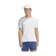 Adidas Run Essentials Erkek Beyaz Yuvarlak Yaka Tişört Beyaz