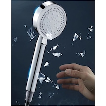 5 Fonksiyonlu Royal Spray Fonksiyonlu Krom Duş Başlığı Yumuşak So Beyaz