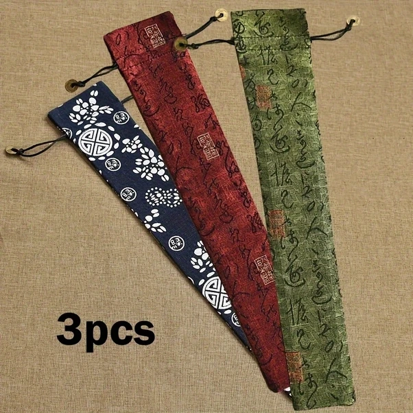 Willowhaven Yeşil Kırmızı Mavi 3 Adet 13 İnç Katlanır Fan Kılıfı Çiçek Desenli Dayanıklı Kumaş