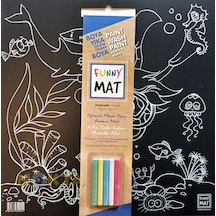 Funny Mat Black Okyanus Çocuk Boyama Matı 40X40 CM