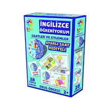 Laco Okul Öncesi Ingilizce Öğreniyorum Seti Saatler ve Eylemler 2