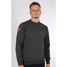 Koyu Gri 112 Acil Sağlık Bisiklet Yaka Mevsimlik Kazak Unisex