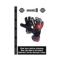 Özel Seri Aktive Arkadaş Maç Gk-300-2-10 Kaleci Eldiveni 10 No German Latex Çok Renkli