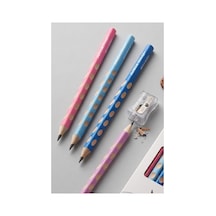 Pembe Jumbo Kurşun Kalem Oluklu 4 Adet Alpino Trimax Üçgen Oluklu Kalın Kalem Pastel Renkler Kolay Tutuş Ve Kullanım
