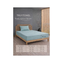 Home Textile %100 Pamuk Kumaştan Üretilmiş Tek/çift/battal Boy Lastikli Çarşaf Turkuaz