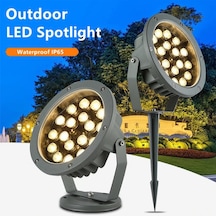 Bahçe Led Armatür Paslanmaz Dekoratif Dış Mekan Aydınlatma Lamba Spot Gösteri Sıcak Beyaz A-1305 18w 220v Ip68 Sıcak Beyaz