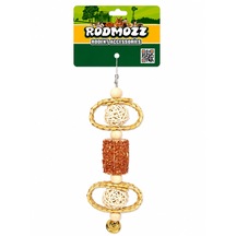 Rodmozz Premium Mısır Koçanlı Hasır Halkalı Kemirgen Oyuncağı