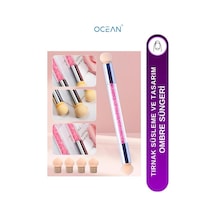Ocean Ombre Süngeri +4 Yedek Başlıklı Pembe Asu-301