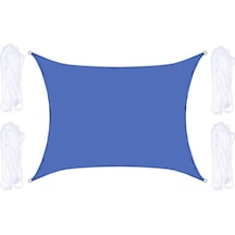 Açık Bahçe Güneşlik Yelken Su Geçirmez Anti-uv Gölgelik, 2m X 2,5m Kraliyet Mavisi Mavi
