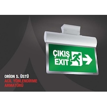 Arsel Orion Aeb-30223-l Acil Çıkış Yönlendirme Armatürü Sürekli Ve Kesintide 180 Dak. Yanan 10xf Led