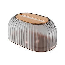 Siyah-doku Tutucu Yüksek Kaliteli Çizgili Tuvalet Kağıdı Kutusu Oturma Odası Yatak Odası Ofis Masaüstü Yemek Masası Peçete Kutusu 22.5 13.6 10.7 Cm