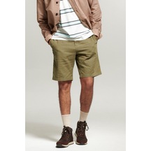 Barbour Linen Cotton Mix Şort Gn58 Military Green 36