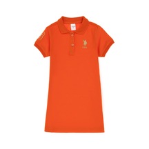 U.s. Polo Assn. Kız Çocuk Nar Çiçeği Elbise Örme 50306333-vr039 Nar Cıcegı Nar Çiceği