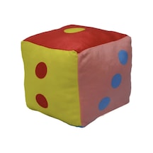23 Cm Eğitici Sevimli Peluş Zar Kırmızı
