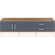 Arges Tv Ünitesi Tek Raflı 2 Çekmeceli 2 Kapaklı 176x30x51 Çam-antrasit/antrasit Antrasıt/antrasıt