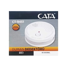 Duman Dedektörü - Kablosuz Yangın Alarm Sensörü Pil Hariç
