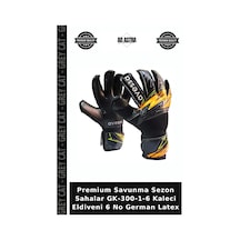 Premium Savunma Sezon Sahalar Gk-300-1-6 Kaleci Eldiveni 6 No German Latex Çok Renkli