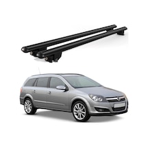 Kanca Astra H Kombi 2007-2010 Uyumlu Siyah Kilitli Ara Atkı 110cm Port Bagaj Tavan Barı