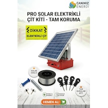 Güneş Enerjili Elektrikli Çit Dev Kapasite Paketi 30 Dönüm Etkili Maksimum Güç