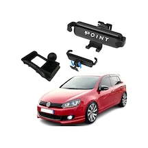 Vw Golf 6 Araca Özel Cep Telefon Tutacağı Robotik Oynar Başlıklı 2009 - 2012 Arası Profesyonel Ürün Siyah